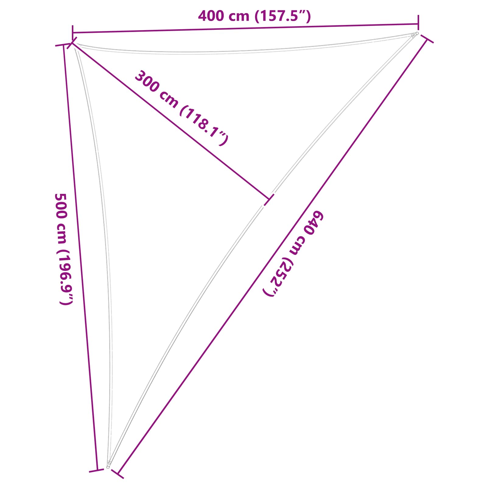 Zonneschaduwzeil Lichtgrijs en wit. 4 x 5 x 6,4 m image 10