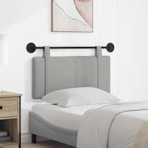 Viseče vzglavje postelje Oblačno siva Blago