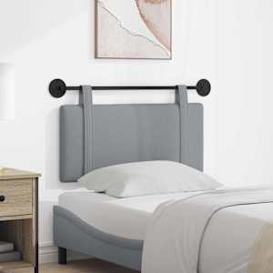 Viseče vzglavje postelje Svetlo siva Blago