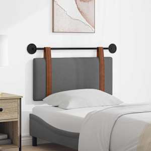 Viseče vzglavje postelje Temno siva Antikni PU