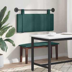 Závěsná čelní deska Tmavě zelená 110 x 55 x 5 cm textil - obrázek 4