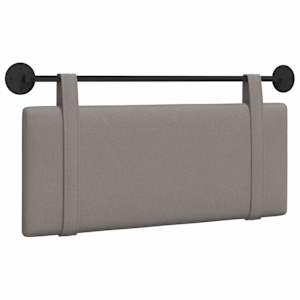 Závěsná čelní deska Nástěnný Taupe 110 x 55 x 5 cm textil - obrázek 2