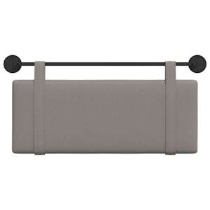 Závěsná čelní deska Nástěnný Taupe 110 x 55 x 5 cm textil - obrázek 5