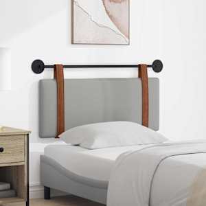 Viseče vzglavje postelje Oblačno siva Antikni PU