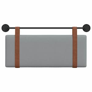 Závěsná čelní deska Světle šedá 110 x 55 x 5 cm Antický PU - obrázek 5
