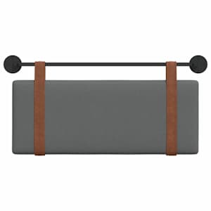Závěsná čelní deska Tmavě šedá 110 x 55 x 5 cm Antický PU - obrázek 5
