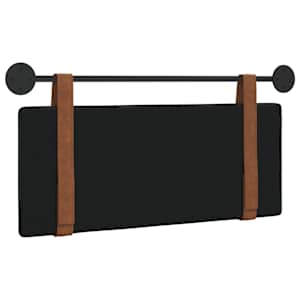 Závěsná čelní deska Nástěnný Černý 110 x 55 x 5 cm Antický PU - obrázek 7