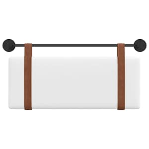 Závěsná čelní deska Nástěnný Bílý 110 x 55 x 5 cm Antický PU - obrázek 5
