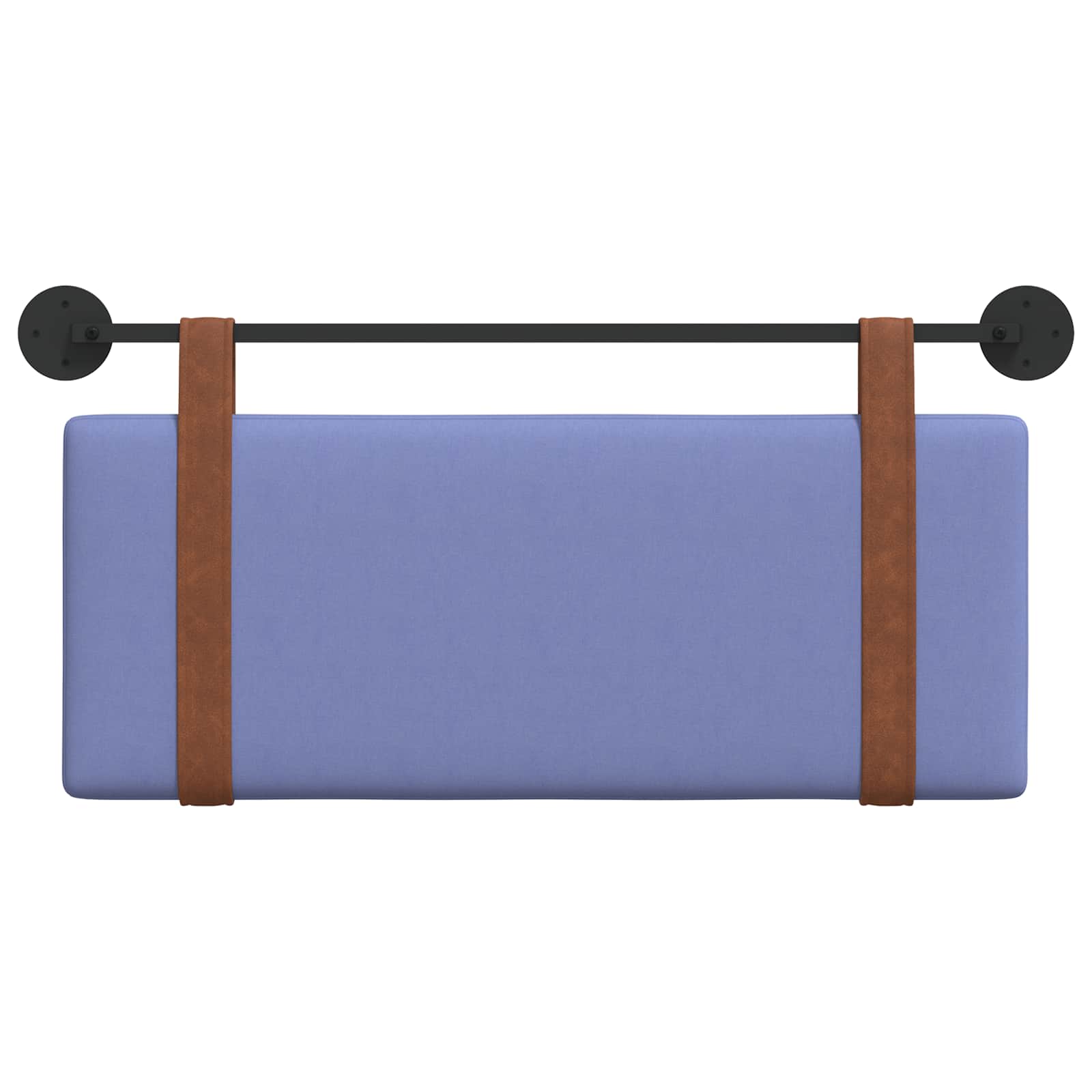 vidaXL Hängevorderseite Uni Jeans blau 110 x 55 x 5 cm Antikes PU – Bild 5