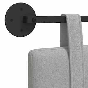 Závěsné čelo postele Oblačno šedá Textil - obrázek 9