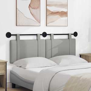 Viseče vzglavje postelje Oblačno siva Blago