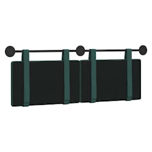 Závěsná čelní deska Tmavě zelená 130 x 55 x 5 cm textil - obrázek 7