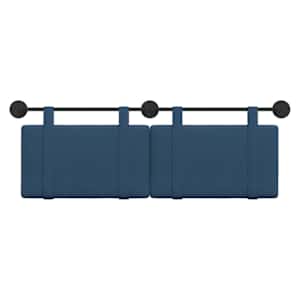 Závěsné čelo postele Modrá Textil - obrázek 5