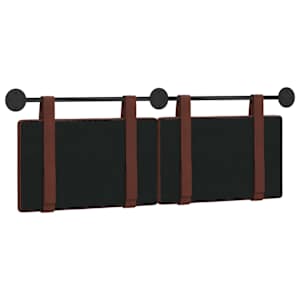 Závěsná čelní deska Lesklá hnědá 130 x 55 x 5 cm Antický PU - obrázek 7
