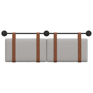 Závěsná čelní deska Oblačno šedá 130 x 55 x 5 cm Antický PU - obrázek 5