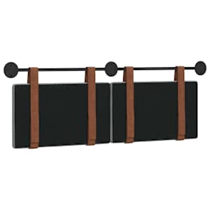 Závěsná čelní deska Světle šedá 130 x 55 x 5 cm Antický PU - obrázek 7