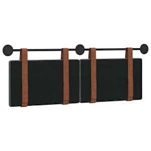 Závěsná čelní deska Tmavě šedá 130 x 55 x 5 cm Antický PU - obrázek 7