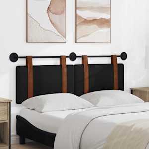 Visoki naslon za glavo Črna 130 x 55 x 5 cm Antikni PU