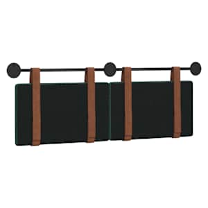 Závěsná čelní deska Tmavě zelená 130 x 55 x 5 cm Antický PU - obrázek 7