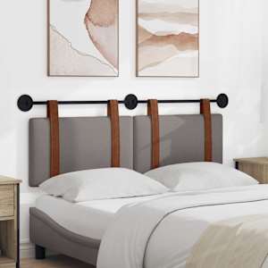 Viseče vzglavje postelje Taupe Antikni PU