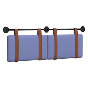 Závěsná čelní deska Modrá džínovina 130 x 55 x 5 cm Antický PU - obrázek 2