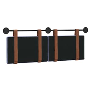 Závěsná čelní deska Modrá džínovina 130 x 55 x 5 cm Antický PU - obrázek 7