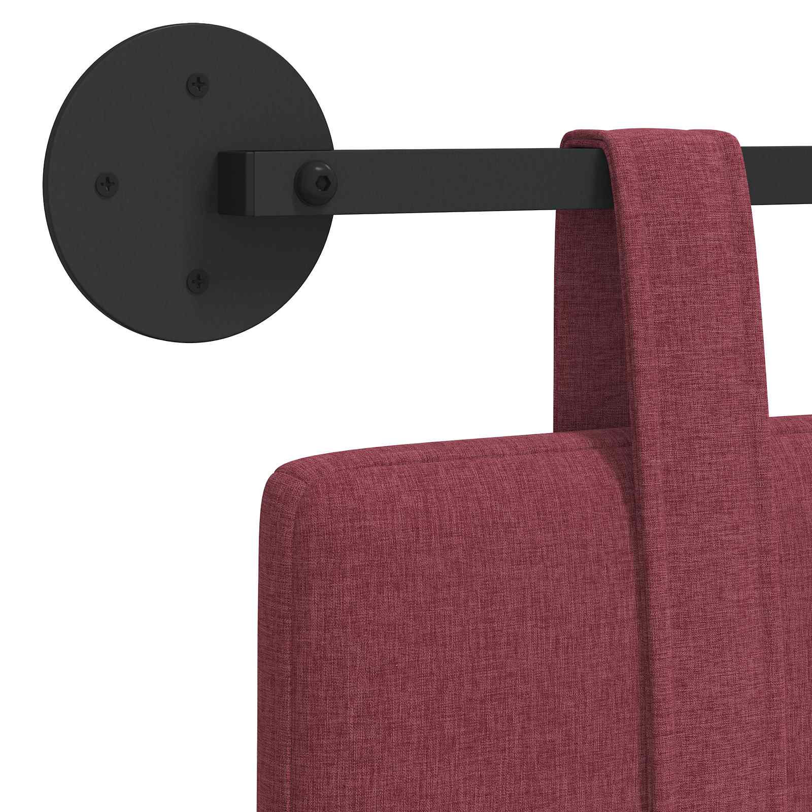 Závěsné čelo postele Víno Červené Textil - obrázek 9