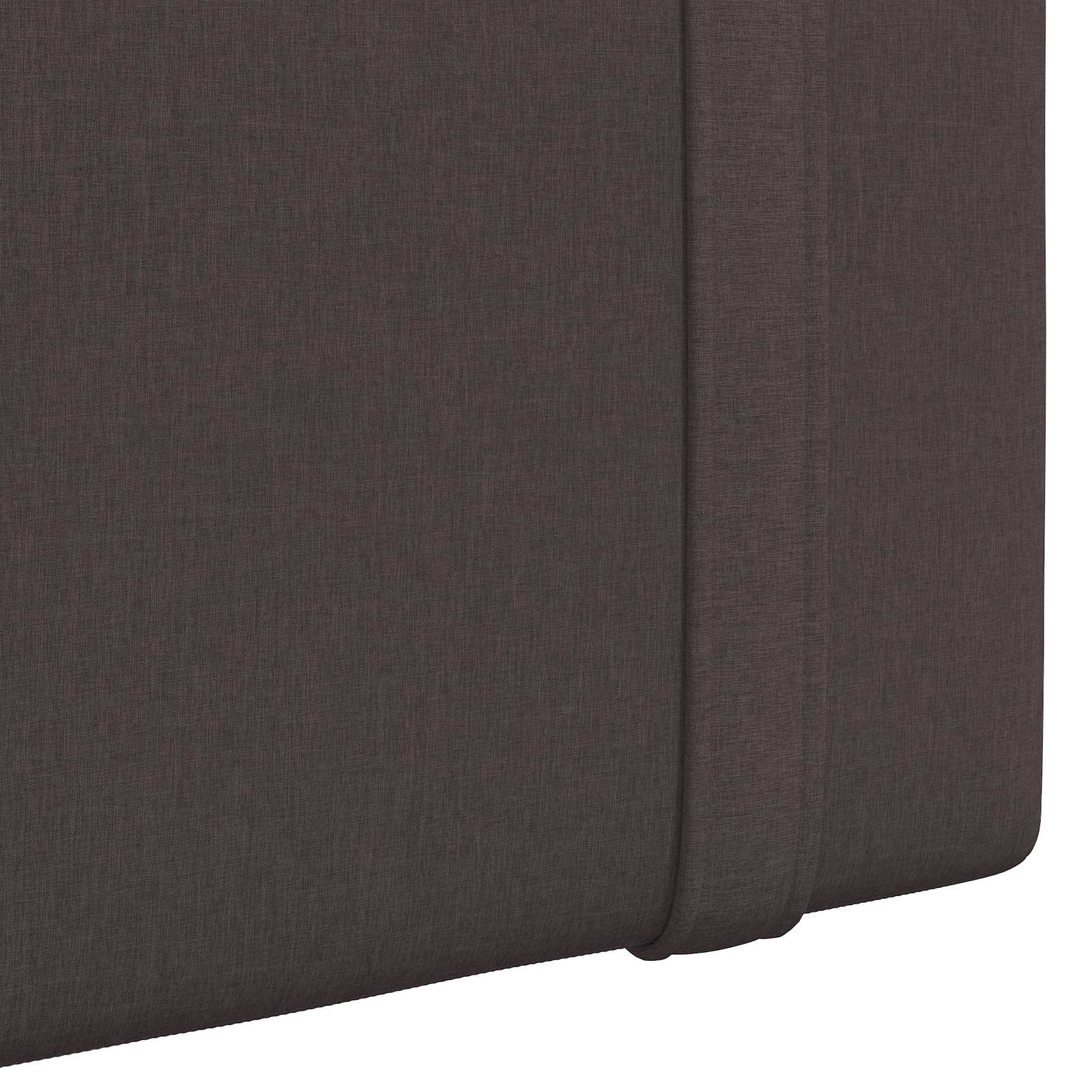 Závěsné čelo postele Tmavě hnědá Textil - obrázek 8