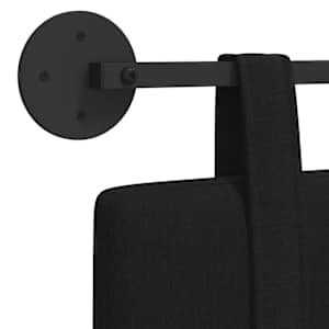 Závěsné čelo postele Černý Textil - obrázek 9