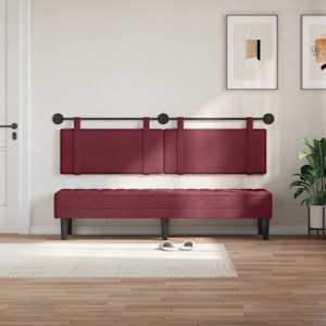 Závěsná čelní deska Víno Červené 170 x 55 x 5 cm textil - obrázek 3