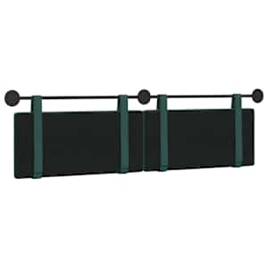 Závěsná čelní deska Tmavě zelená 170 x 55 x 5 cm textil - obrázek 7