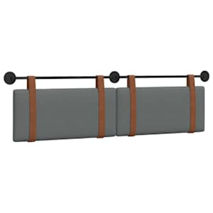 Závěsná čelní deska Tmavě šedá 170 x 55 x 5 cm Antický PU - obrázek 2