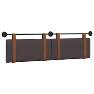 Závěsná čelní deska Tmavě hnědá 170 x 55 x 5 cm Antický PU - obrázek 2