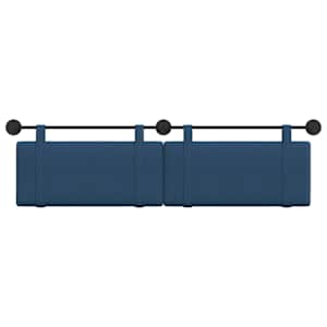 Závěsné čelo postele Modrá Textil - obrázek 5
