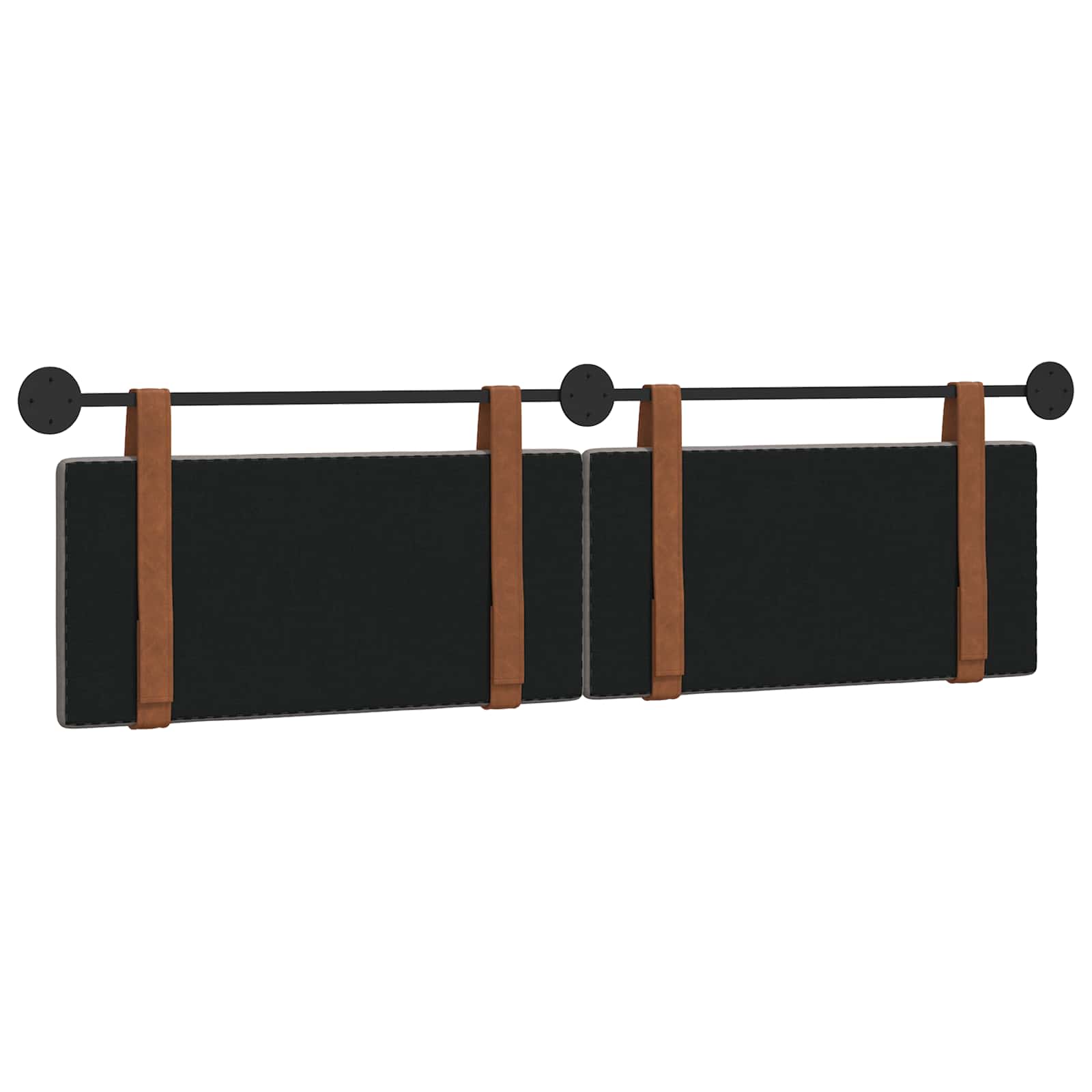Závěsná čelní deska Nástěnný Taupe 190 x 55 x 5 cm Antický PU - obrázek 7