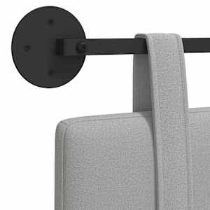 Závěsné čelo postele Oblačno šedá Textil - obrázek 9