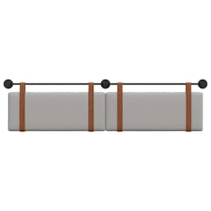 Závěsná čelní deska Oblačno šedá 210 x 55 x 5 cm Antický PU - obrázek 5