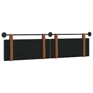Závěsná čelní deska Tmavě šedá 210 x 55 x 5 cm Antický PU - obrázek 7