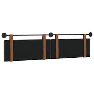 Závěsná čelní deska Tmavě hnědá 210 x 55 x 5 cm Antický PU - obrázek 7