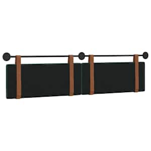 Závěsná čelní deska Tmavě zelená 210 x 55 x 5 cm Antický PU - obrázek 7