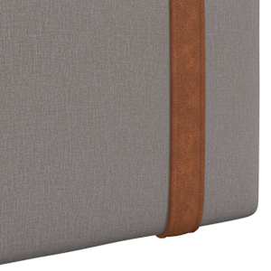 Závěsná čelní deska Nástěnný Taupe 210 x 55 x 5 cm Antický PU - obrázek 8