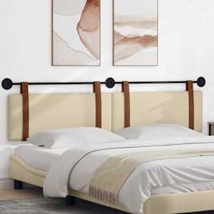 Viseče vzglavje postelje krema Antikni PU