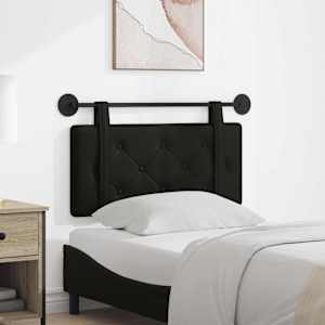 Viseče vzglavje postelje Črna Umetno usnje