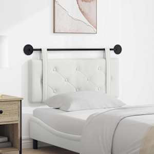 Viseče vzglavje postelje Bela Umetno usnje