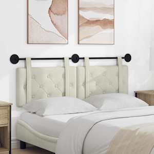 Viseče vzglavje postelje krema Žamet