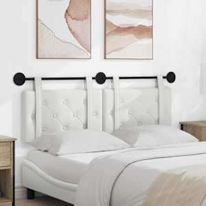 Viseče vzglavje postelje Bela Umetno usnje