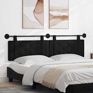 Viseče vzglavje postelje Črna Žamet