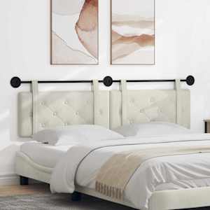 Viseče vzglavje postelje krema Žamet