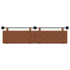 hnědá Nástěnný s čelo 2 pcs Hnědá 200 x 5 x 40 cm Dřevotříska - obrázek 5