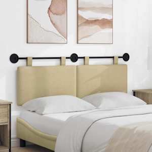 Viseče vzglavje postelje Svetlo zelena siva Žametna tkanina